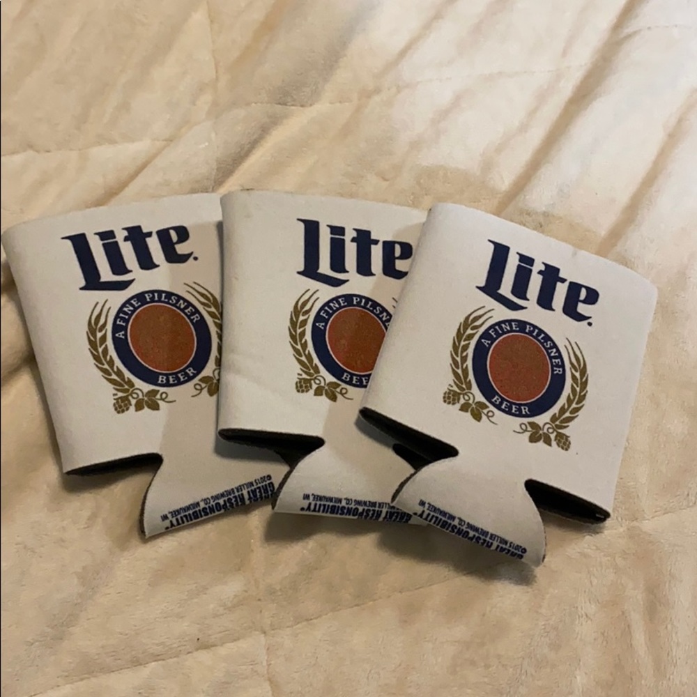 Miller lite koozies